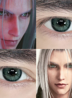 萨菲罗斯美瞳cos最终幻想VII绿色混血半年抛深瞳彩色隐形眼镜cpw