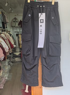 实体同步男女童工装裤25冬装新款儿童宽松裤子一体绒中童街舞裤潮