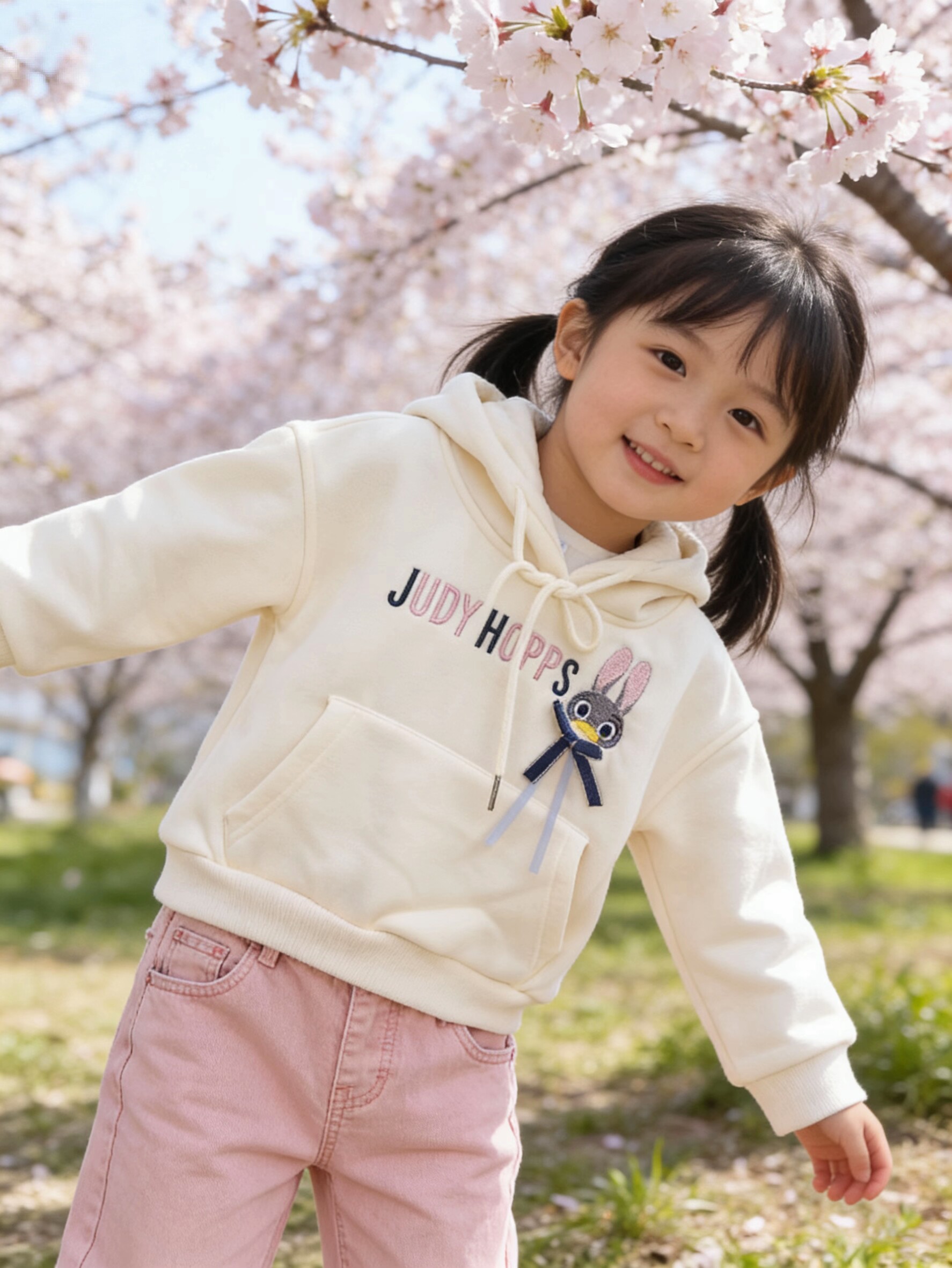 女小童加绒卫衣春秋冬季上衣宝宝连帽打底衫休闲儿童装