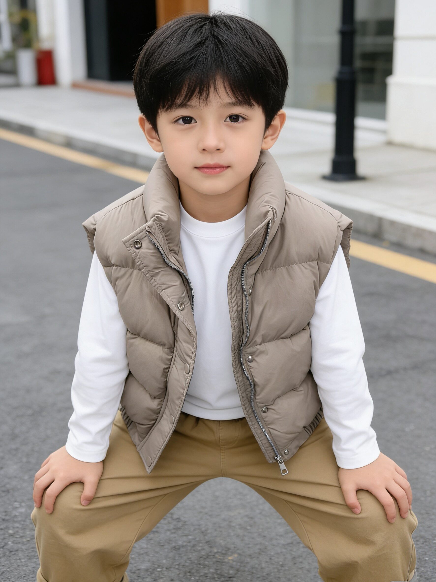 儿童羽绒马甲男女童内胆外穿宝宝秋冬背心轻薄保暖加厚女童小童