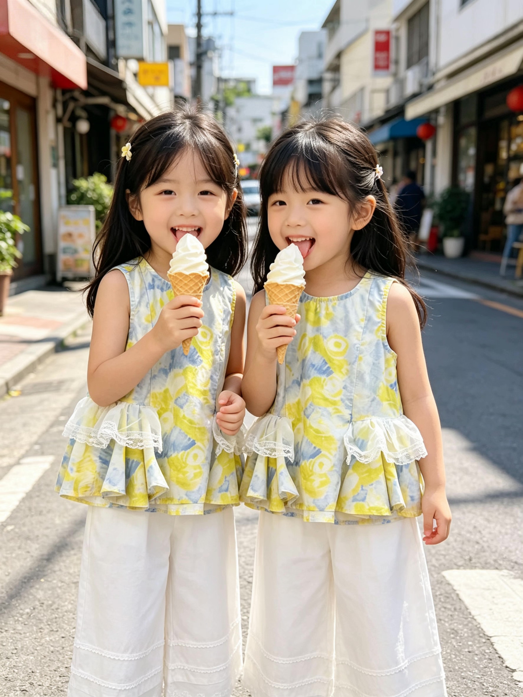 女中童套装夏季新款宝宝时髦洋气娃娃衫两件套休闲运动套装