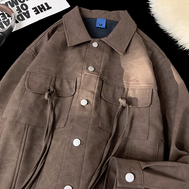 2024秋冬皮衣外套机车外套飞行服皮夹克 JK02-P148图片
