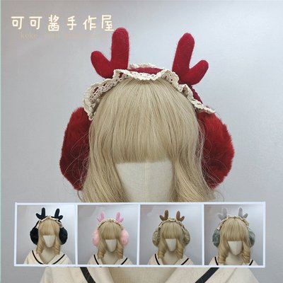 taobao agent Keep warm cute windproof headphones, ear protection, Lolita style