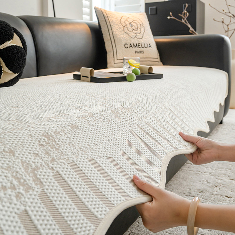 夏季直排皮沙发凉席垫2025新款固定防滑夏天异形冰丝沙发垫座垫,居家布艺,沙发垫,淘宝优惠券,粉丝福利购,淘宝优惠卷