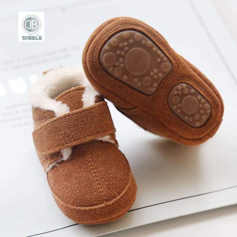 丁贝乐学步鞋保暖防滑男女宝