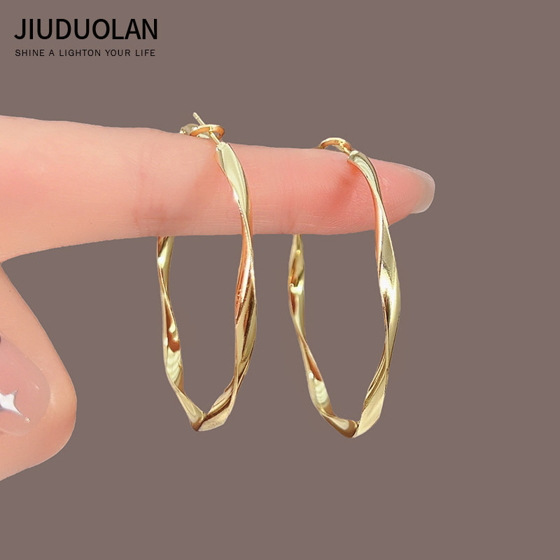 简约新款潮银针网红复古夸张耳环