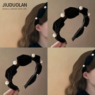 女士高端发箍2026新款秋冬头饰高颅顶洗脸头箍法式小香风发卡发饰