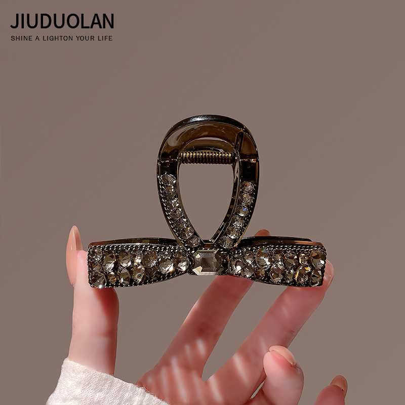 韩国东大门2025年新款满钻精致抓夹后脑勺全盘发卡网红气质发饰