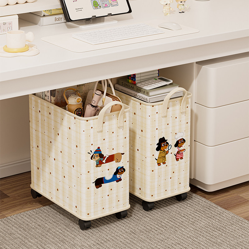 桌下收纳小推车置物架零食架子