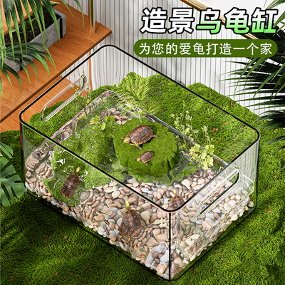 乌龟饲养缸养龟专用家用造景鱼缸