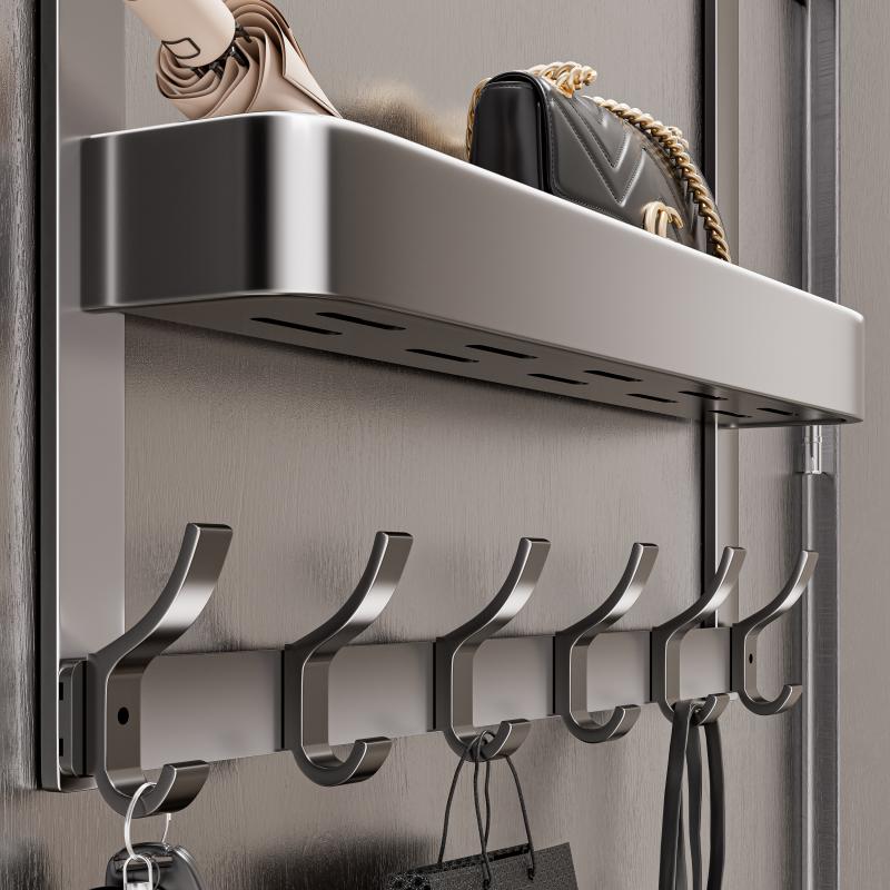 门后挂钩卧室门上挂衣架壁挂免打孔浴室无痕置物收纳衣服挂架神器