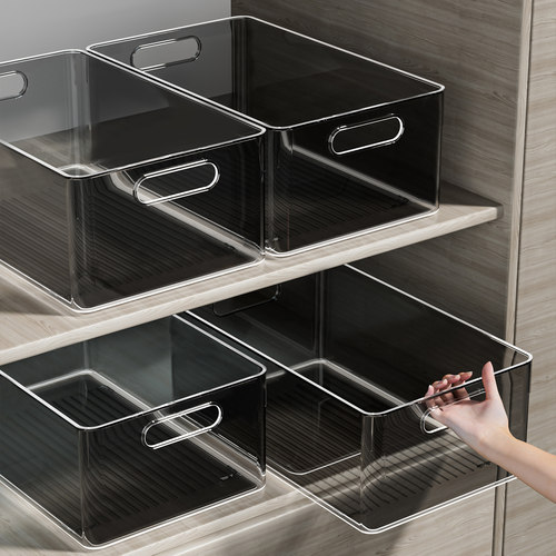 抽屉式橱柜透明收纳盒