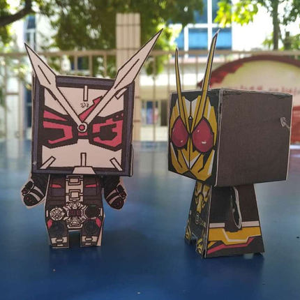 假面骑士纸模型DECADE拼装动漫Zero-One纸模diy手工纸模手办立体