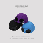 飞行员帽子女韩版 潮眼镜鸭舌帽秋天墨镜男ins潮牌青年秋季 太阳帽