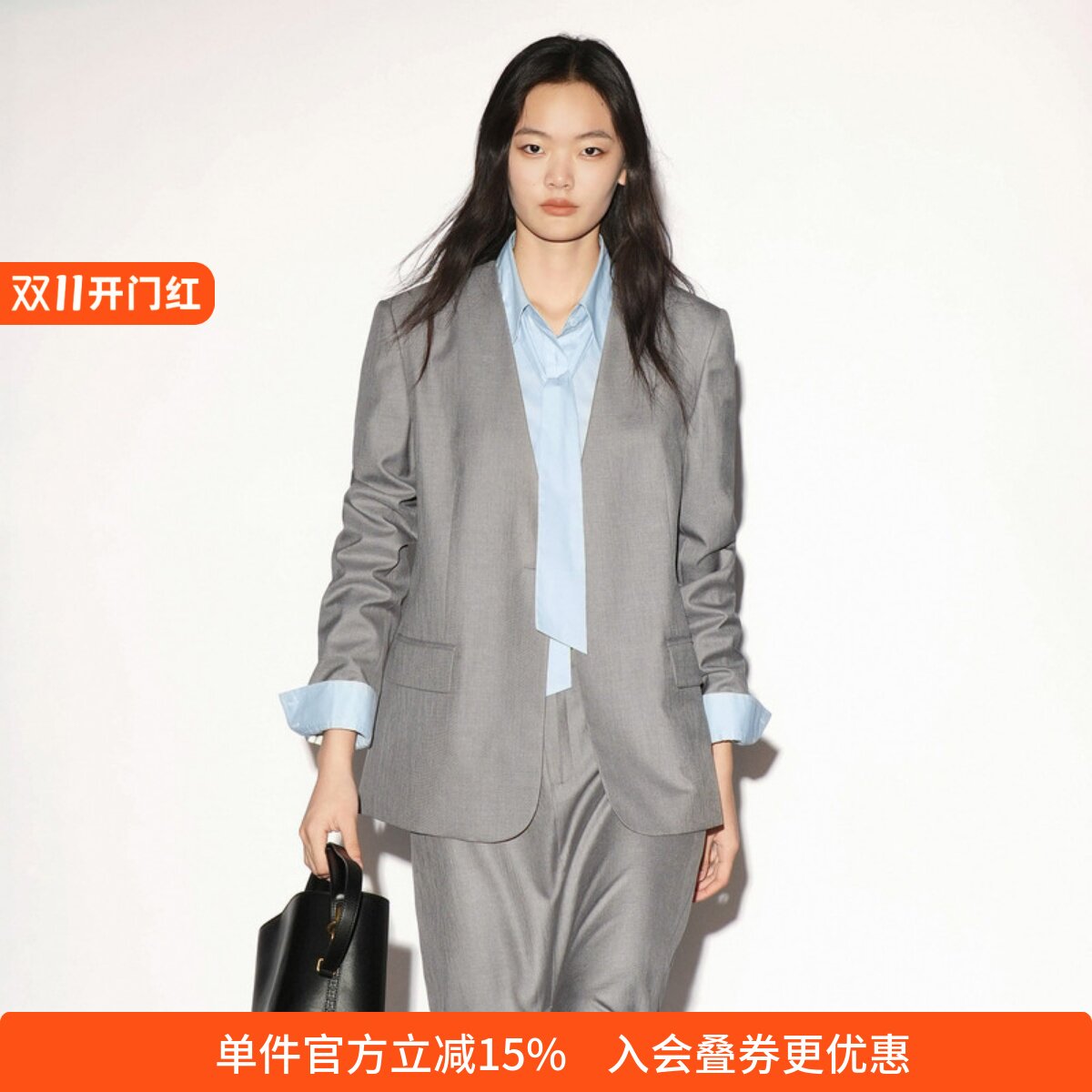 XG/雪歌通勤风女长袖气质西装