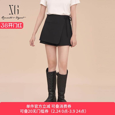 XG/雪歌显瘦直筒裙裤女短裤子