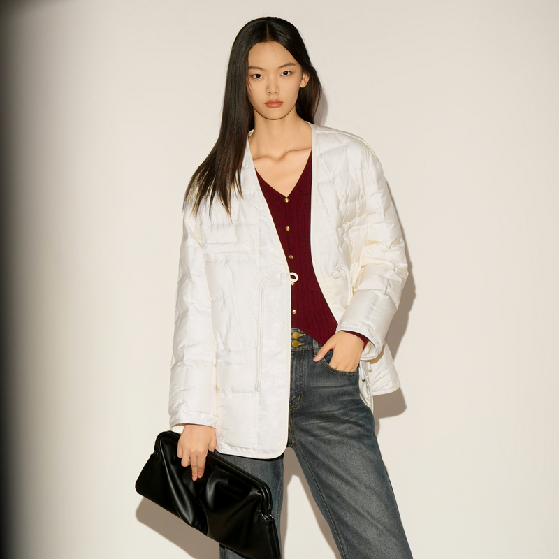 XG/雪歌宽松短款羽绒服女外套