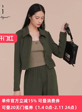 XG/雪歌2025春季款百搭显瘦休闲长袖开襟衬衫女上衣XK121018A583