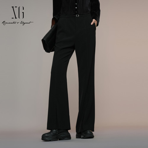 XG/雪歌高腰气质显瘦直筒裤女