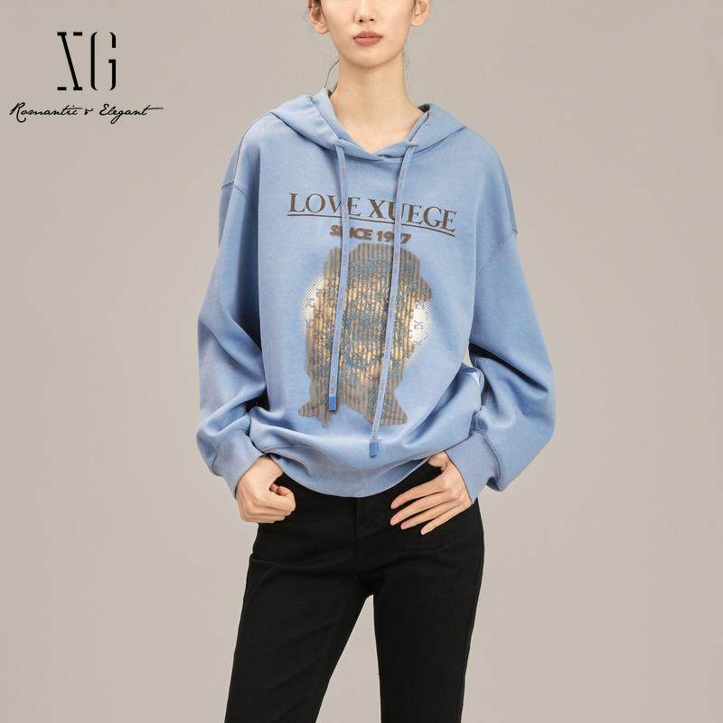 XG/雪歌春款休闲套头上衣