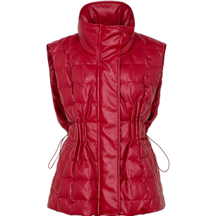 xg雪歌商场同款羽绒马夹女立领2024春季新款休闲外套XJ106002A113