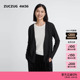25冬女士通勤羊毛薄透华夫格V领开衫 4M36 新品 素然ZUCZUG