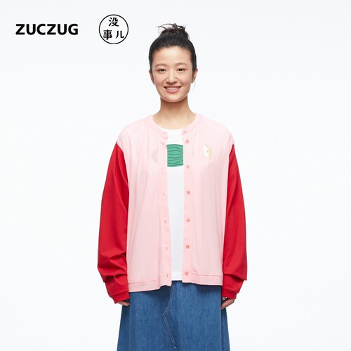 ZUCZUG没事儿趣味水果图案开衫