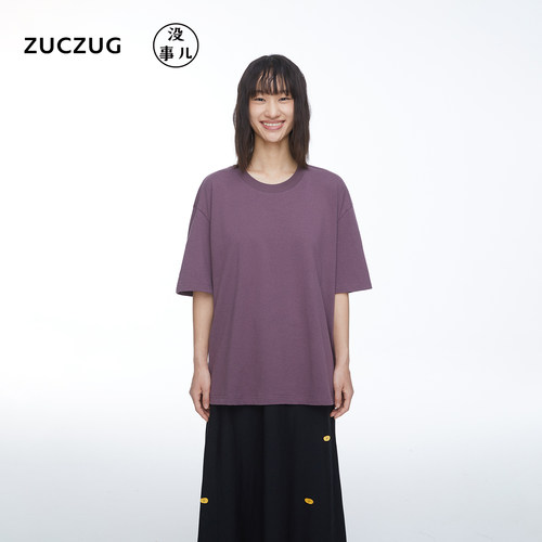ZUCZUG没事儿棉亚麻针织布T恤