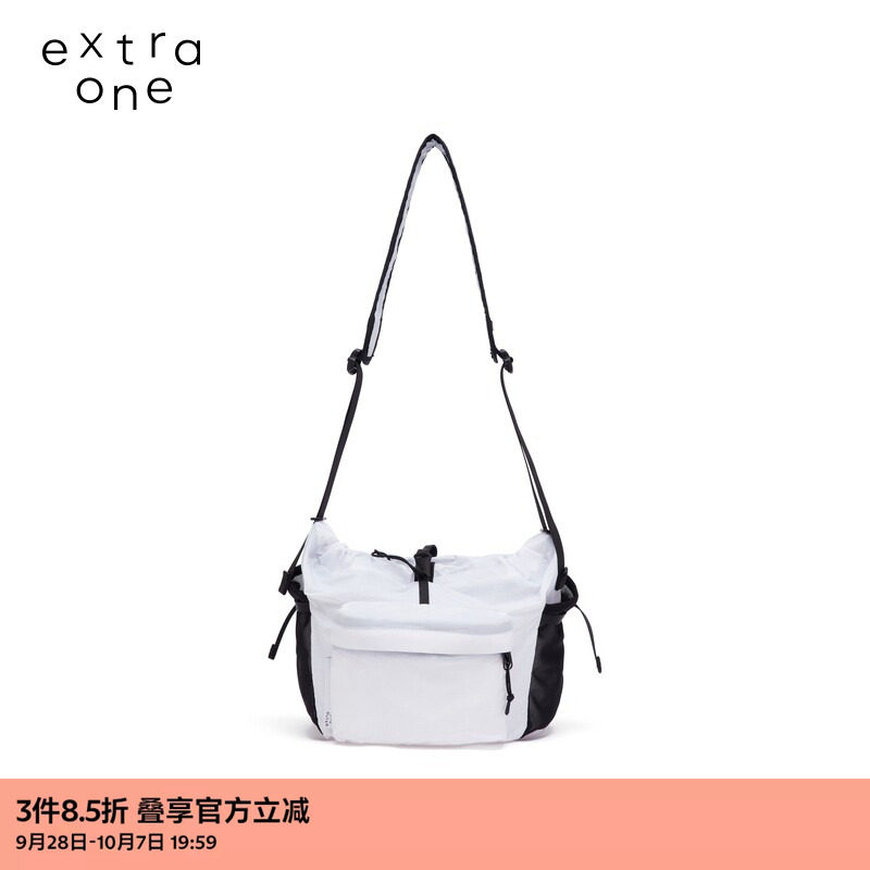 extraone尼龙布简约气质斜背包图片