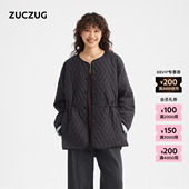 新品 ZUCZUG 素然 26春女士经典 简约休闲廓形轻薄绗线铺棉外套