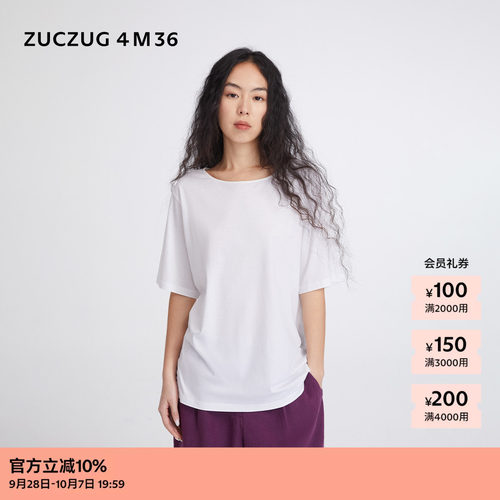 ZUCZUG4M36针织布宽松半袖T恤