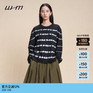 T恤 女士阔系设计感柔软针织布宽松长袖 素然WHM 秋季