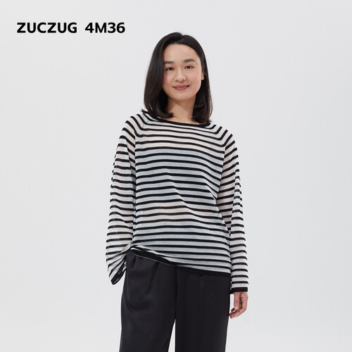 ZUCZUG4M36清透棉混纺宽松罩衫