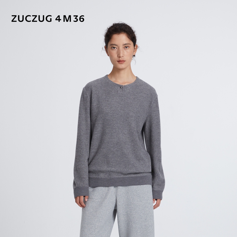 ZUCZUG4M36小华夫格亨利领T恤