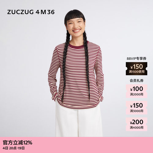 ZUCZUG4M36弹力针织布长袖T恤
