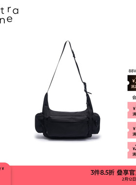 素然extra one 秋冬女士城市出行尼龙布多口袋斜背包