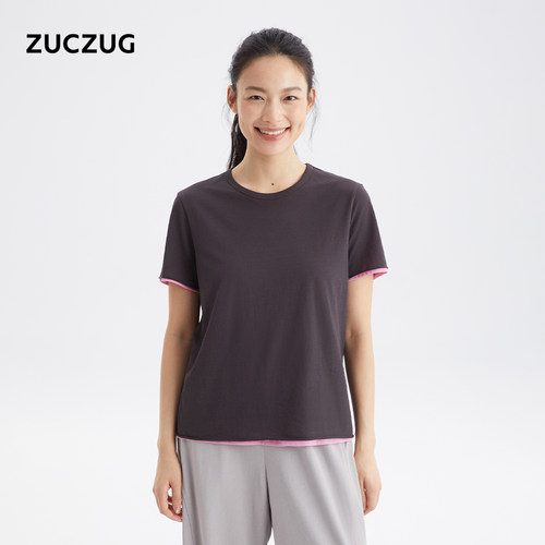 ZUCZUG双层针织布短袖T恤