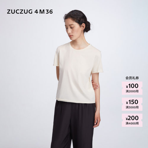 ZUCZUG4M36针织布小圆领短袖T恤