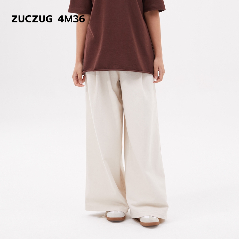 ZUCZUG4M36彩色斜纹布阔腿裤