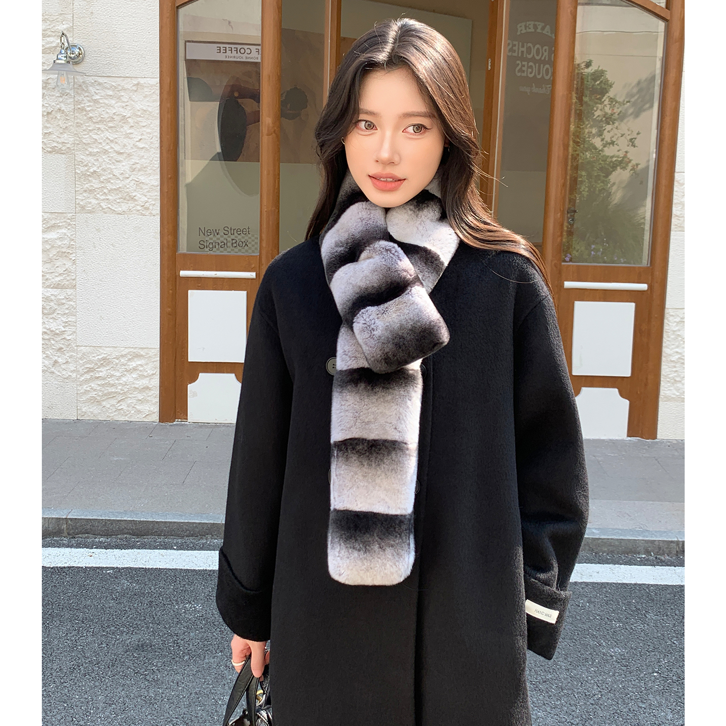 双面整皮獭兔毛仿龙猫色十分大气