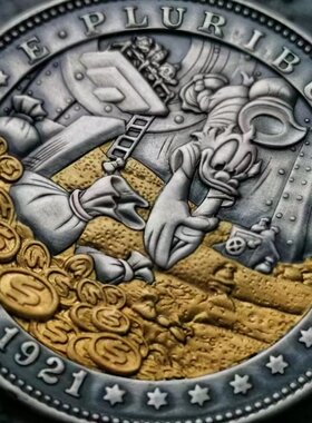 STZ吊坠流浪者硬币摩根银币雕刻