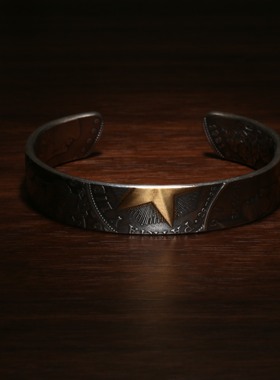 St.Z Studio 稀有款镶金五星手镯CBAM02