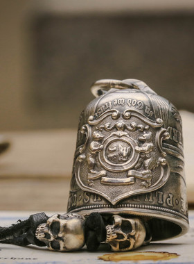 美国摩根银币铃铛 LUCKY手工银饰St.Z工作室原创饰品 BCB03 BCB05