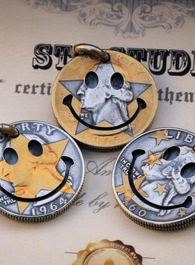 St.Z通用银币镶金银饰手工