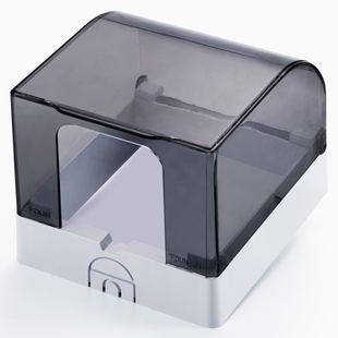 开关防水盒罩家用浴室电源插座明线透明加高防溅盒 粘贴式 86型明装