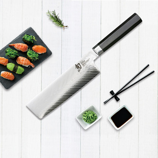 菜刀双铬碳钢不锈钢切片刀 旬多用刀KAI贝印旬刀日本进口薄刃日式