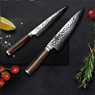 贝印旬刀菜刀家用日本进口厨房刀具套装切菜切肉大马士革多功能刀