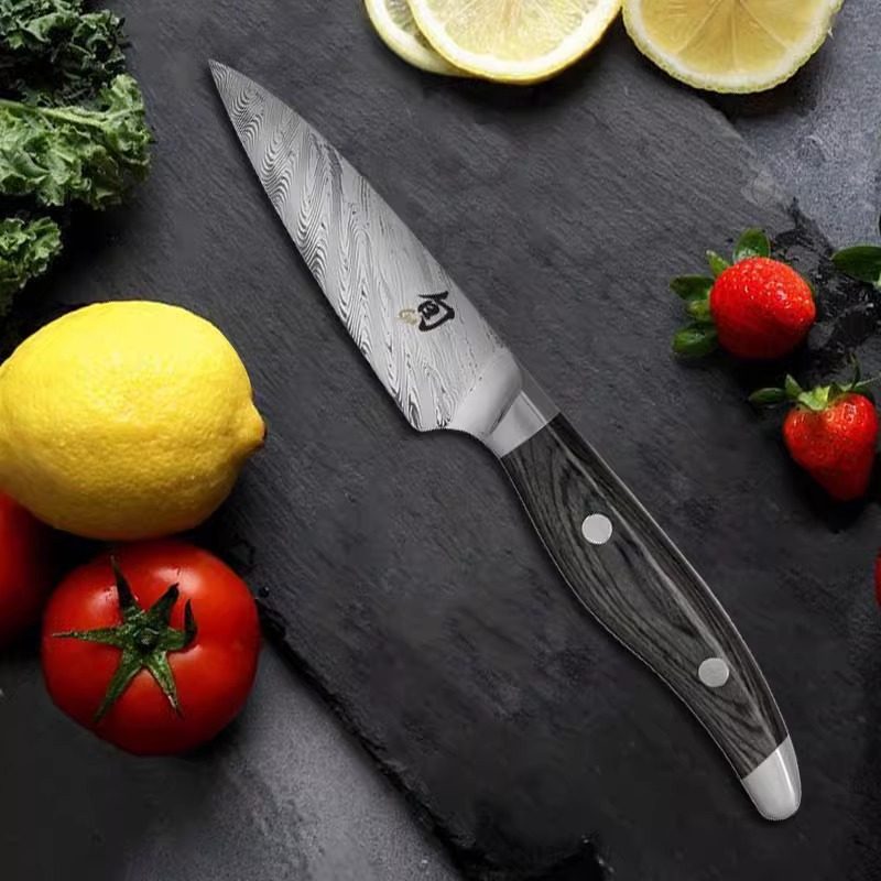 Kai贝印旬刀日本进口菜刀刀具锋利三德刀厨师刀大马士革水果刀