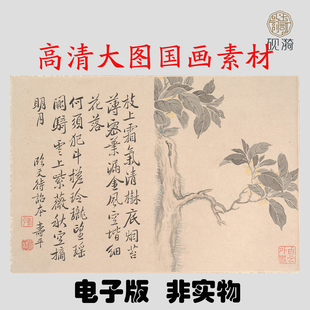 Q204清恽寿平临文徵明册国画高清大图电子素材百度网盘发货非实物