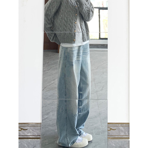 版型好正！啊啊这条牛仔裤绝了~